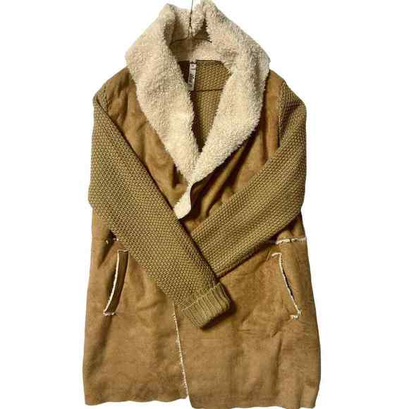 Diva D Shawl Sweater Camel Color Women’s Size 1XL - Picture 8 of 16